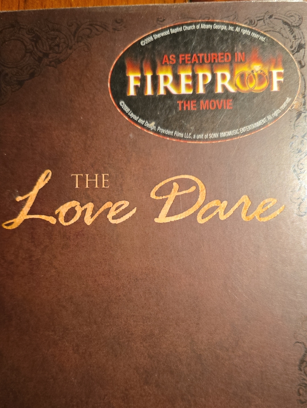 The Love Dare Book From Movie Foreproof